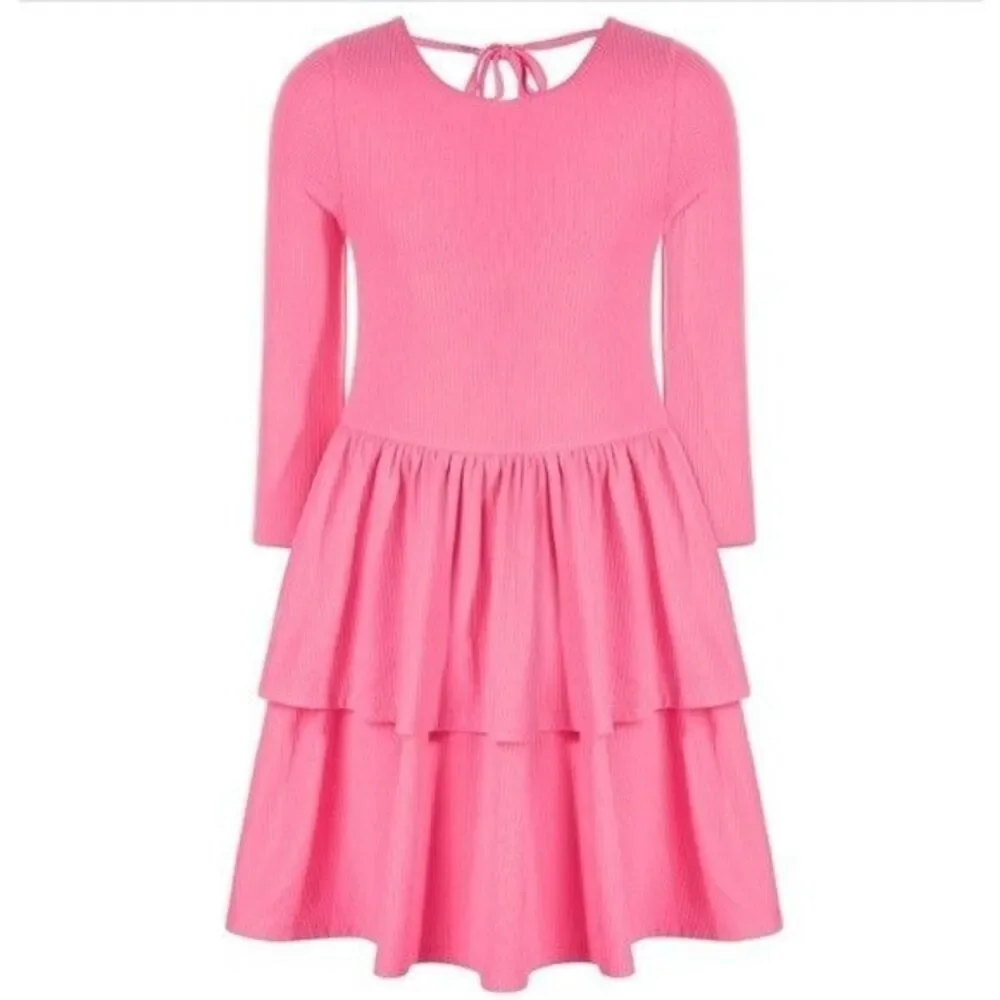 Epic Threads Big Girls Ribbed-Knit Tiered Ruffled Dress Sweetheart Size L